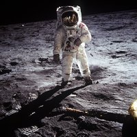 Buzz Aldrin op de maan in 1969 / NASA