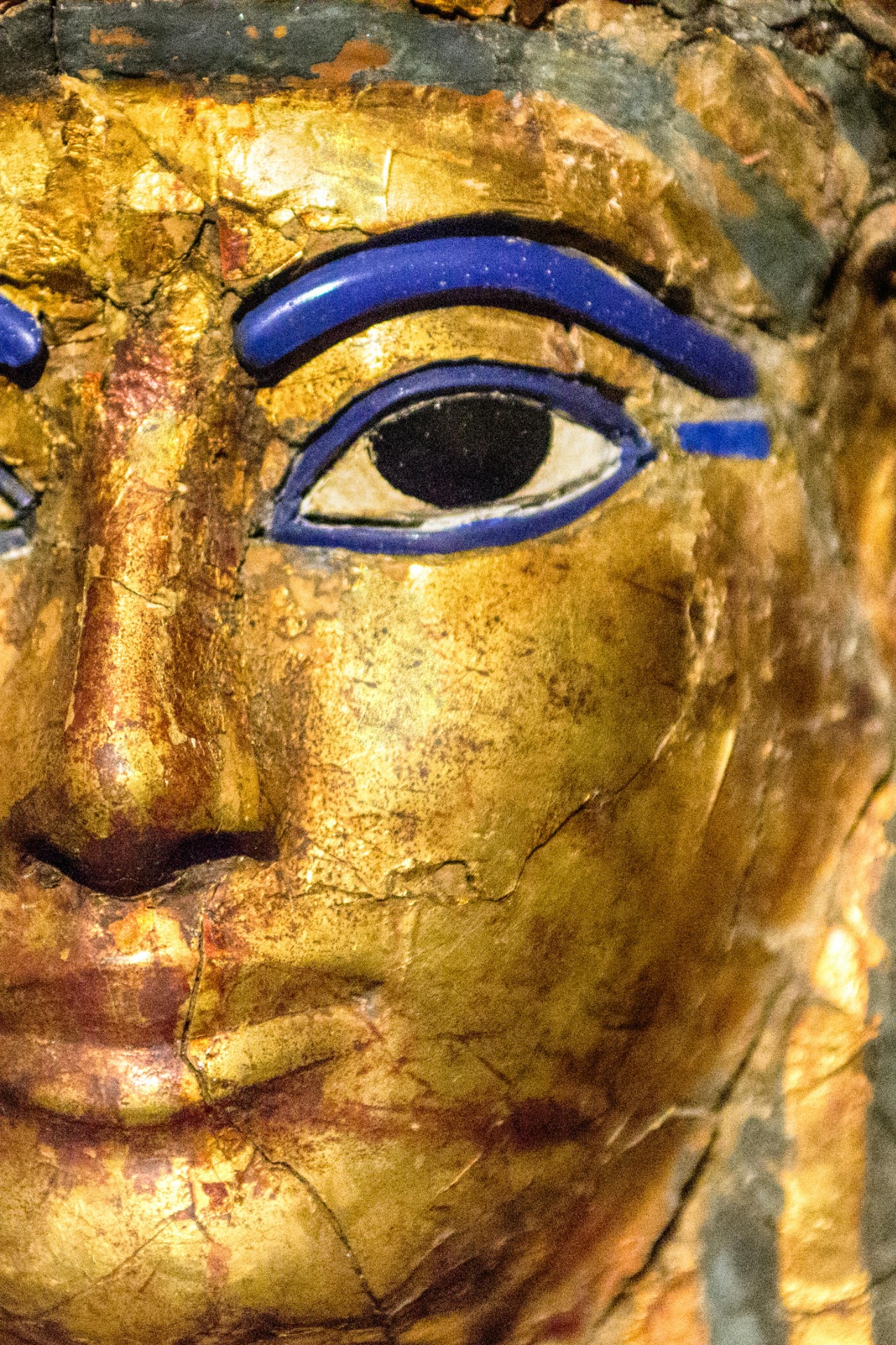 Lapis lazuli werd veel gebruikt in Egyptische kunst. 