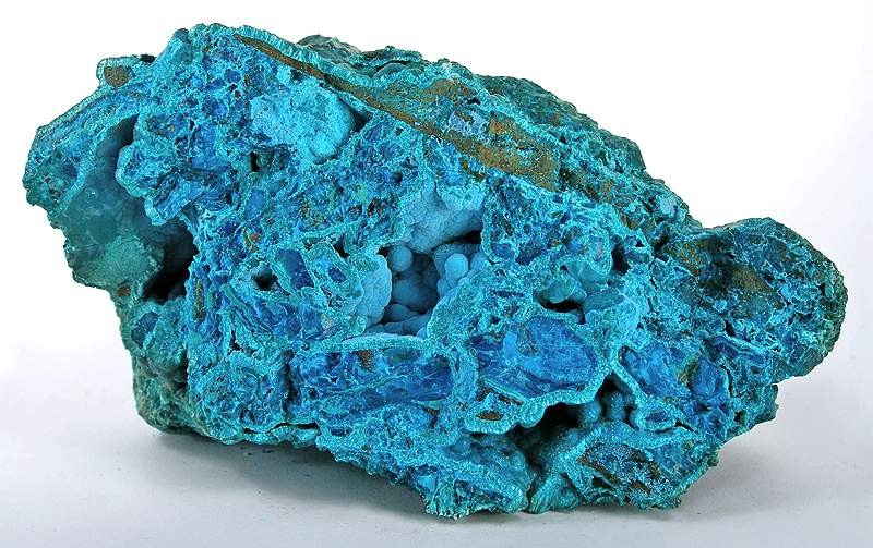 Chrysocolla uit Chili (Robert M Lavinsky / Wikipedia)