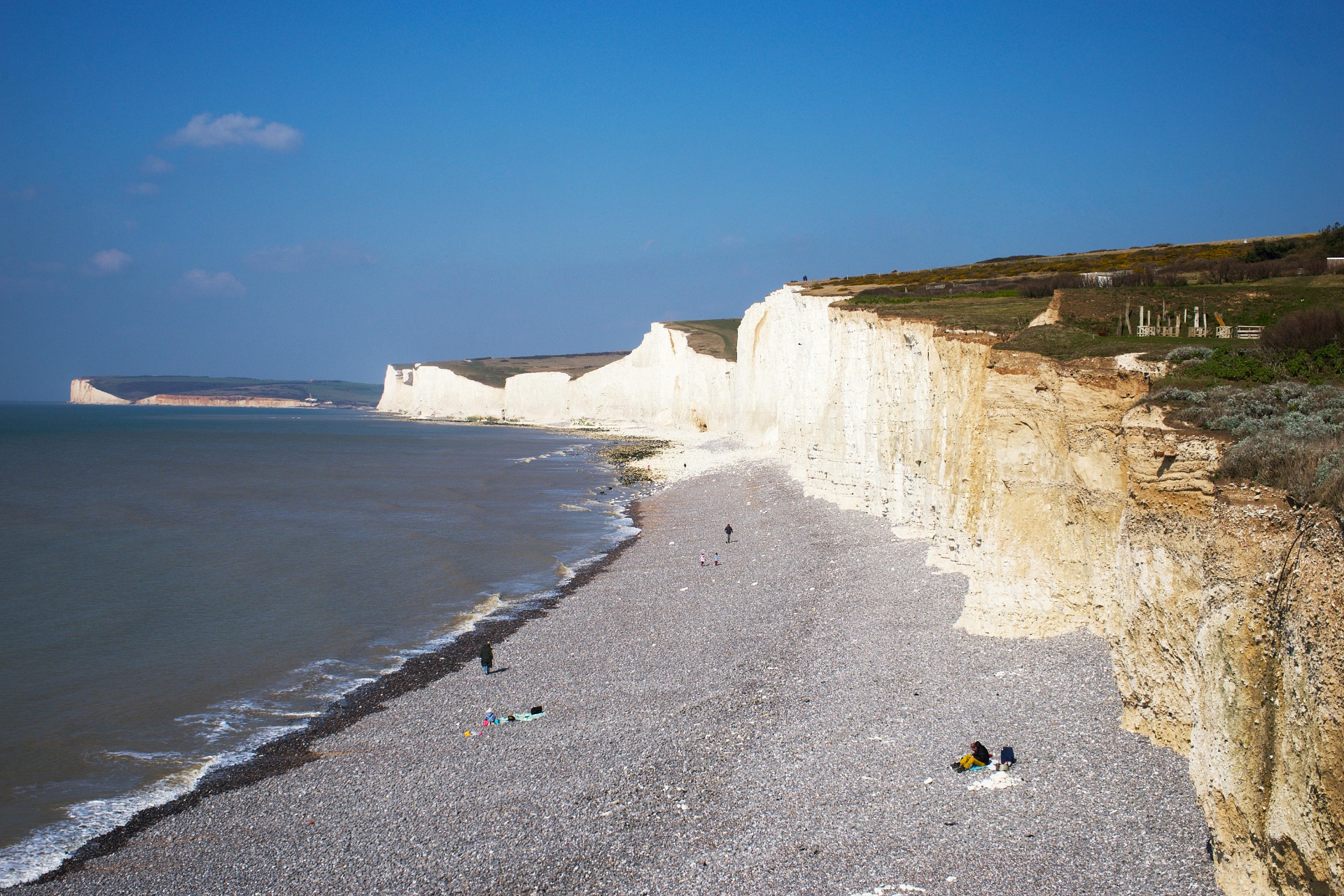 Chalk cliffs near Eastbourne, East Sussex (Pexels).
