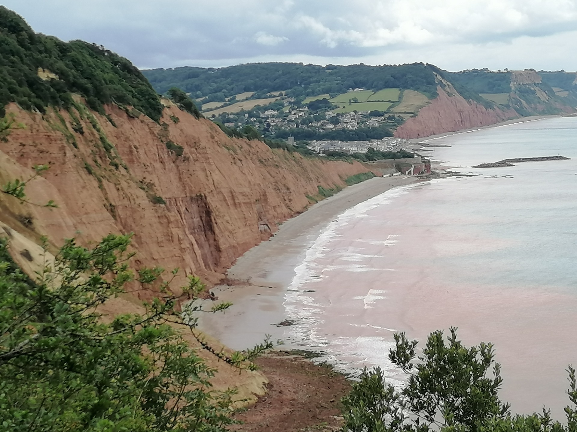 Red cliffs, Sidmouth. (K.B.)